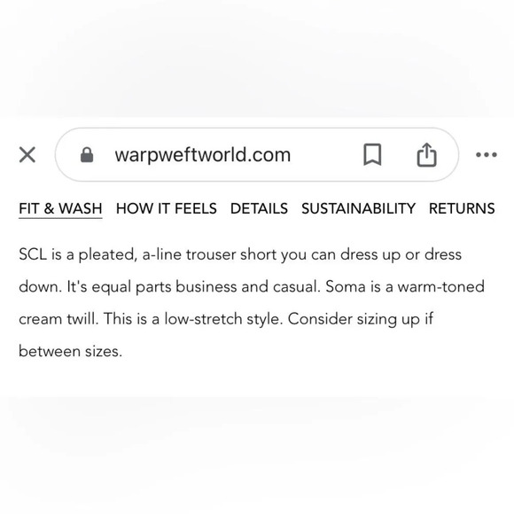 WARP + WEFT SCL Trouser Short in New Girl with An Old Soul - Picture 13 of 15